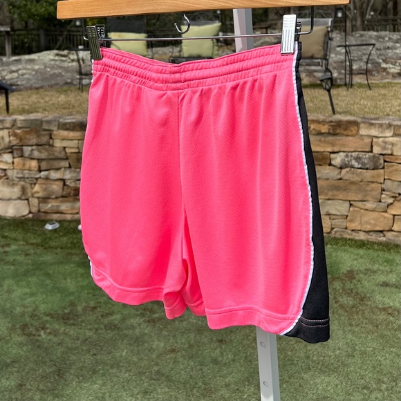 Nike Womens' Pink Shorts with Black Sides - Picture 4 of 15